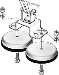 Magneetsteun voor werklamp
