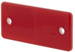 Reflector 89x40mm rood plak/schroef