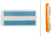 Reflector 94x44mm oranje plak/schroef-2