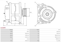 Alternator 12V 140A 6PK LIN Valeo VAG Skoda-2