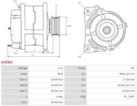 Alternator 12V 80A 6PK Denso PSA C1 107  Toyota Aygo-3