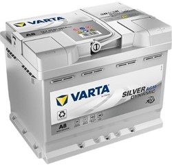 Accu Varta 12V 60Ah  StartStop AGM D52>A8