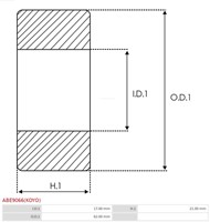 Kogellager 17x62x21-2