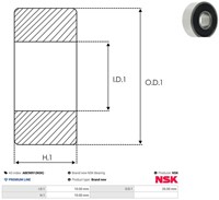 Kogellager 10x26x10-2