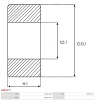 Kogellager 10x28x8 ISKRA-2