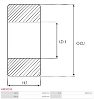 Naaldlager 11x15.5x14.4 Denso Hitachi-2