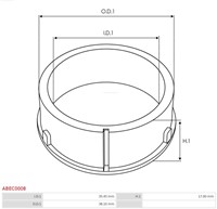 Lagercup Bosch 35.45x38.10x17-2