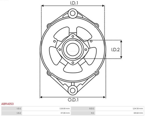Voorschild Marelli alternator-2