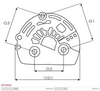 Achterkap Alternator Ford Visteon-2