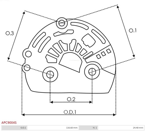 Achterkap Alternator Ford Visteon-2
