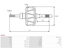 Rotor 12V 150A Bosch 101.4x152.90-2