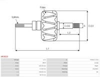 Rotor Valeo 180A 105.5x150.6mm-2