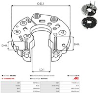 Diodebrug Bosch 112mm Opel-3