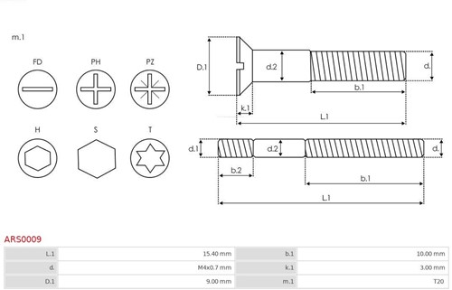 Schroef M4x15.4 T20-2