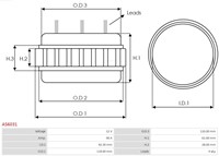 Stator Denso 118mm 90A-2
