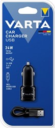 Varta auto lader aanstekerplug 2x USB 2.4A