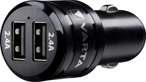 Varta auto lader aanstekerplug 2x USB 2.4A-3
