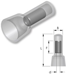Adereindhuls dicht geisoleerd 0.25-2.5mm (verp.50)