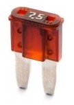Zekering Micro2 7.5A 9x15.4 Rood (verp.10st)