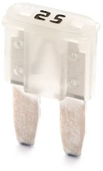 Zekering Micro2 25A 9x15.4 Transparant (verp.10st)