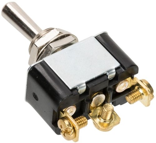 Tuimelschakelaar 12V 25A AAN-UIT-AAN 13mm