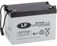 Accu 12V 60Ah T6 260x169x180 EV Batt.