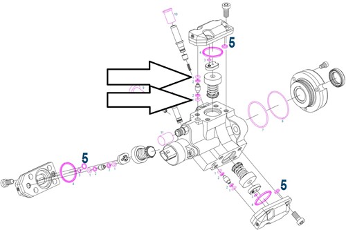 O-ring CP1 pomp-2