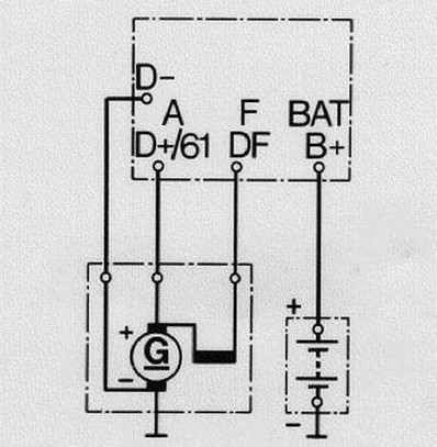 Regelaar Bosch 14V 16A -3