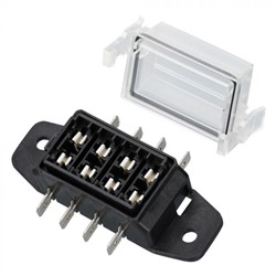 Zekeringhouder tbv mini voor 4 zekeringen