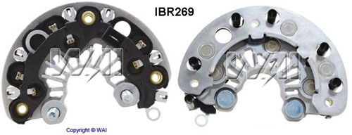 Diodebrug Bosch 120A 130mm M8 +W