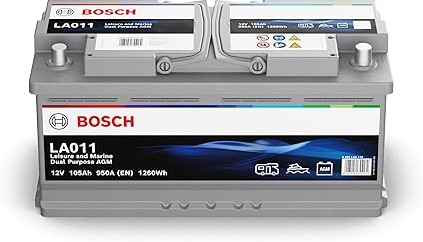 Accu Bosch LA011 Dual Purpose AGM 105Ah 950A(EN)