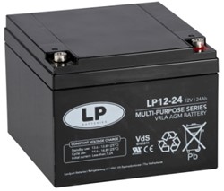 *Accu 12V 24Ah VRLA 166x175x125
