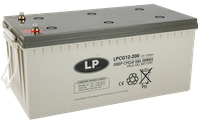 Accu 12V 200Ah VRLA  522x240x224 incl.polenset