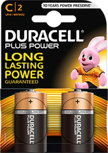 Duracell Plus C batterij 1.5V (blister 2st)