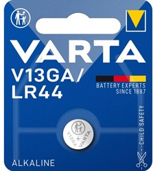 Varta knoopcel LR44 alkaline 1,5V 11.6x5.4mm