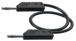 Meetsnoer 4mm zwart banaanstekker 2 mtr