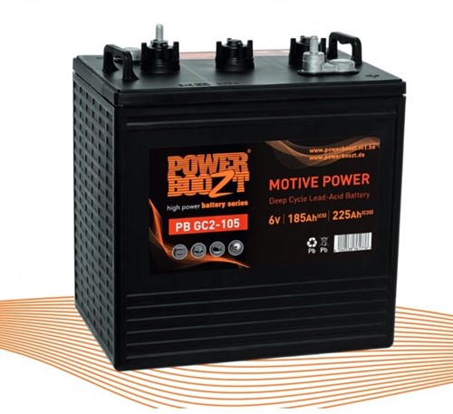 Accu Powerboozt 6V 225Ah 264x181x276 Deep Cycle