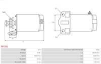 Startmotor 12V 9T Mitsuba Suzuki-3