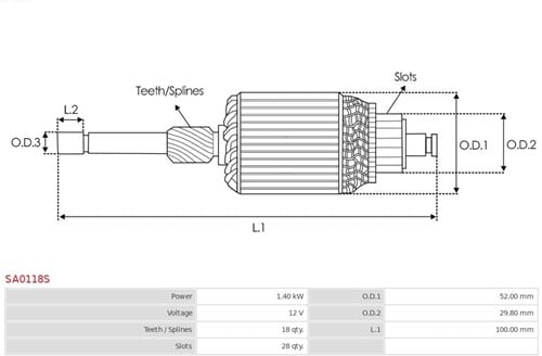 Anker Bosch 12V 1.4kW  '172' -2