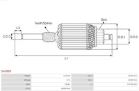 Anker Valeo D9R 12V 3.1kW 60x137.5mm-2