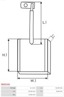 Koolborstel 9x13x25.5 Bosch-2