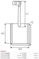 Koolborstel 7x11x12.5 Valeo starter-2