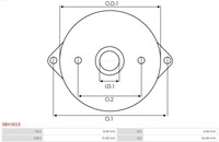 Borstelhouder Valeo FS10..  71mm MET DEKSEL-2