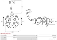 Borstelhouder ISKRA starter 82mm-2