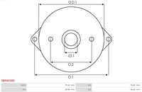 Achterdeksel starter Denso 428000....-3