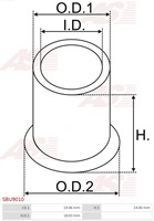 Lager 14.06x18.03x14 Bosch Delco Ford Valeo-2