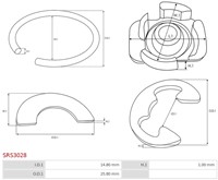 Borgclip starter Bosch / Valeo / Ford-2