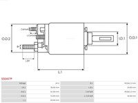 Startrelais Bosch 24V met adapter-3