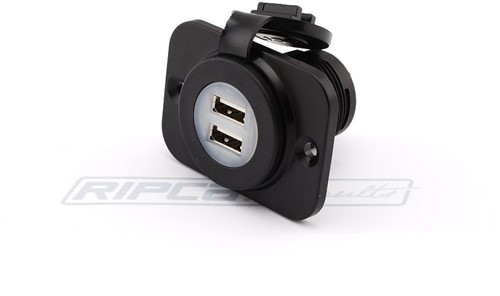 USB inbouwpaneel 12/24V 2x USB