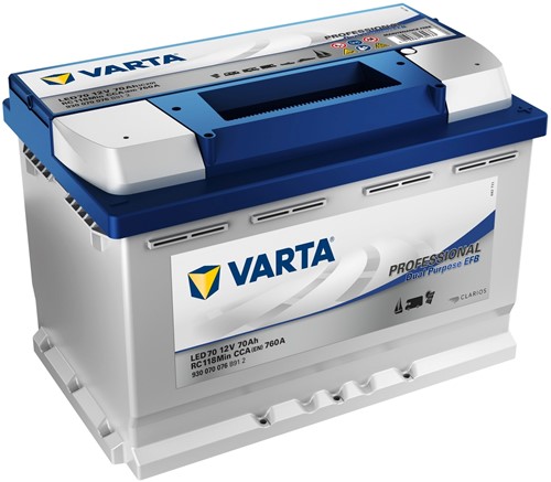 Accu Varta Pro Dual Purpose EFB 70Ah